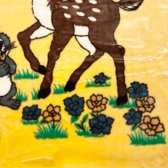 Vintage Bambi Thumper Blanket Penguin Heavy Throw - Picture 4 of 16